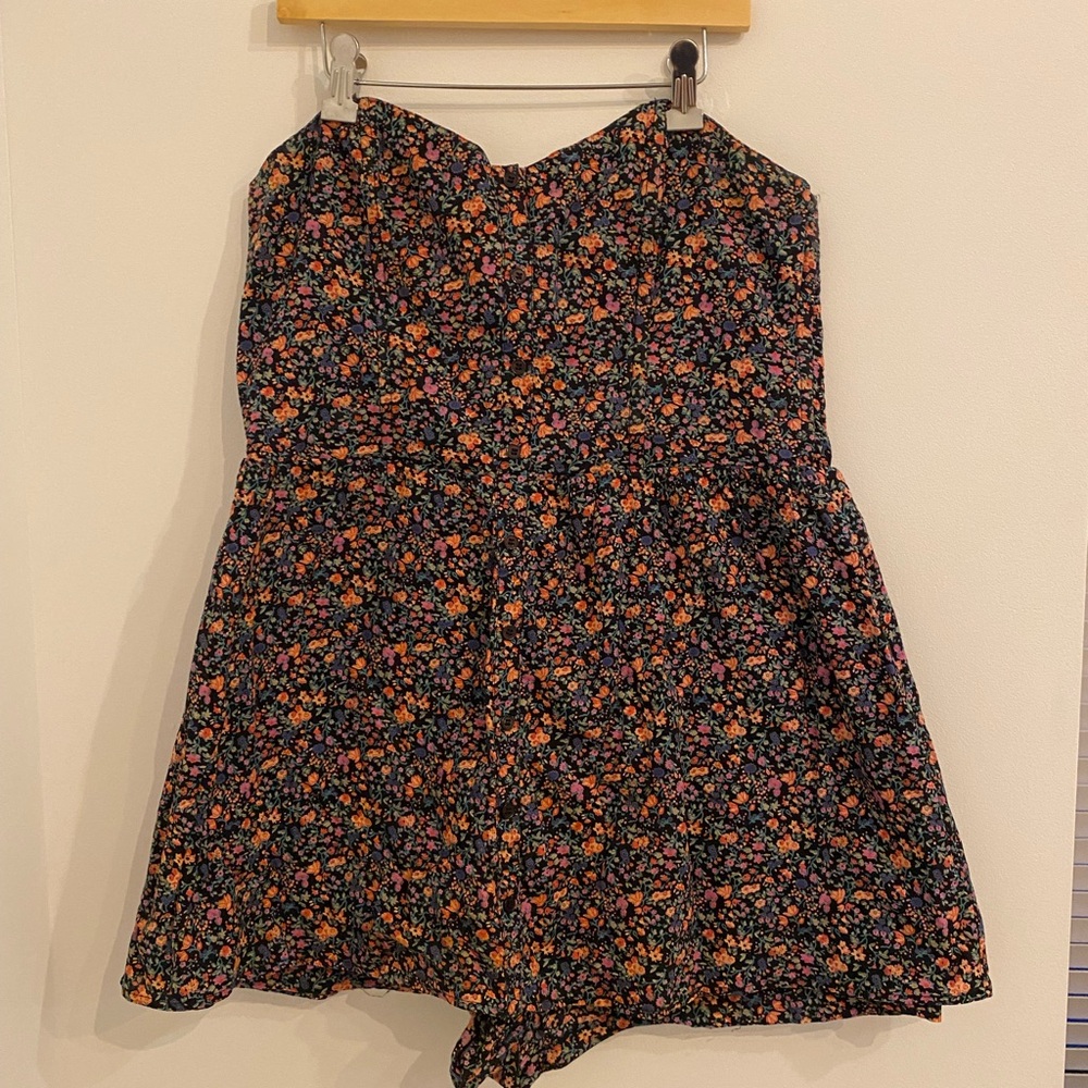 Floral Strapless Dress
